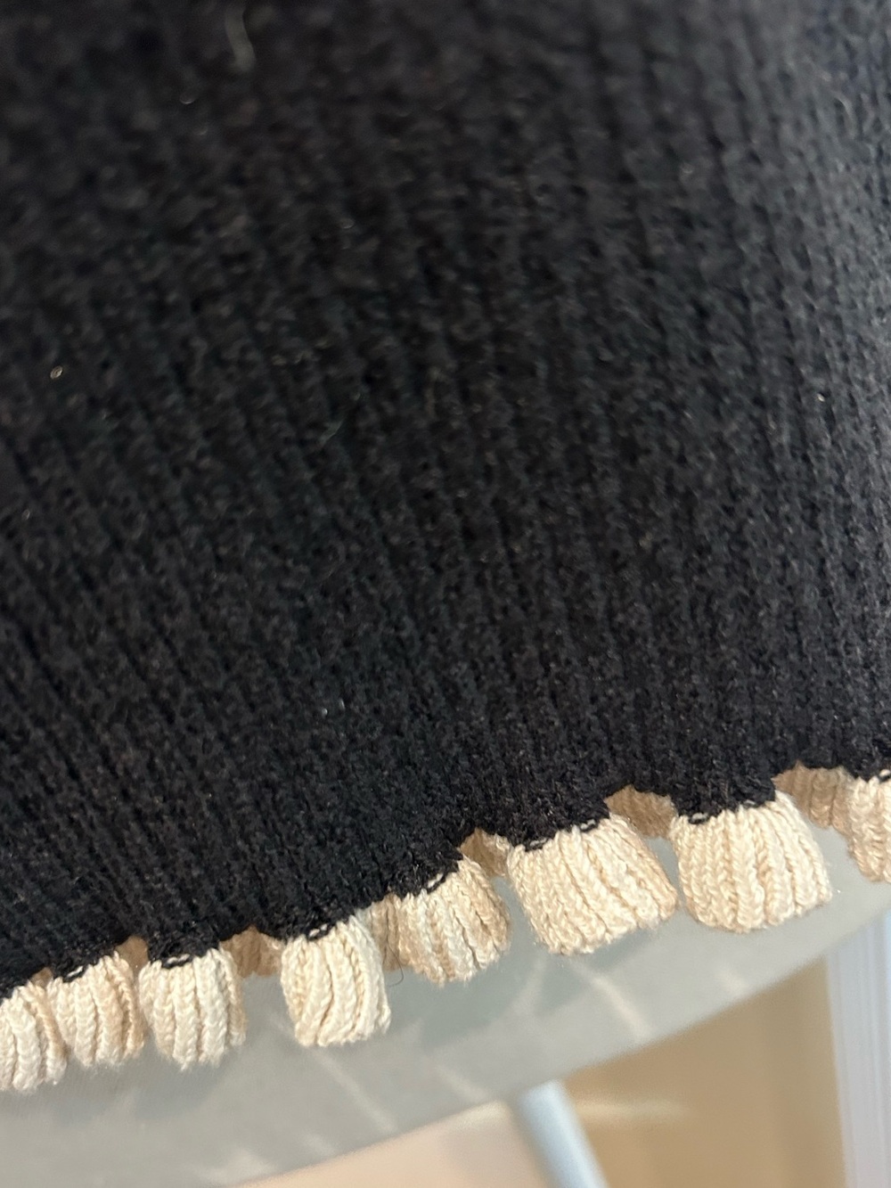 INDUSTRY Ribbed Knit Top with Ruffle Trim - Picture 5 of 9